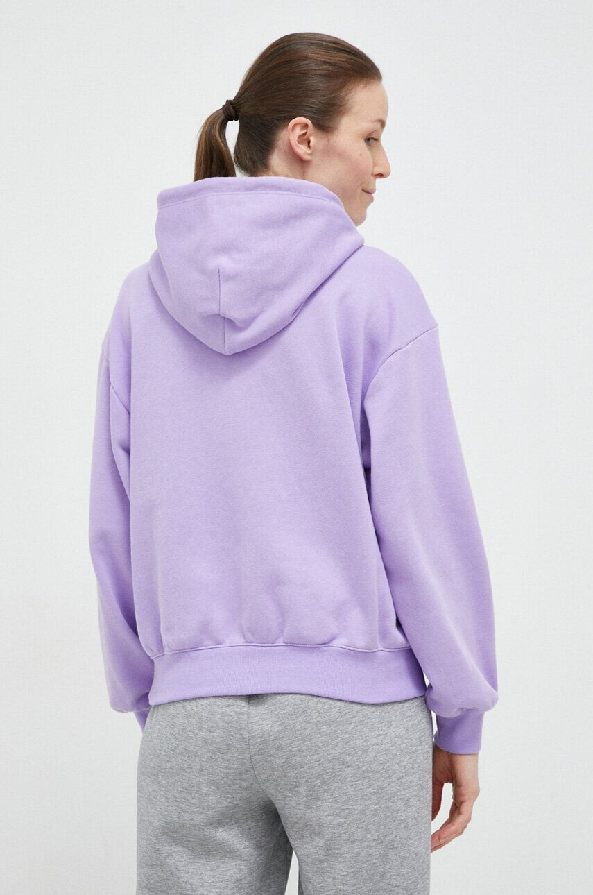 Champion bluza femei culoarea violet cu glugă neted - Pled.ro