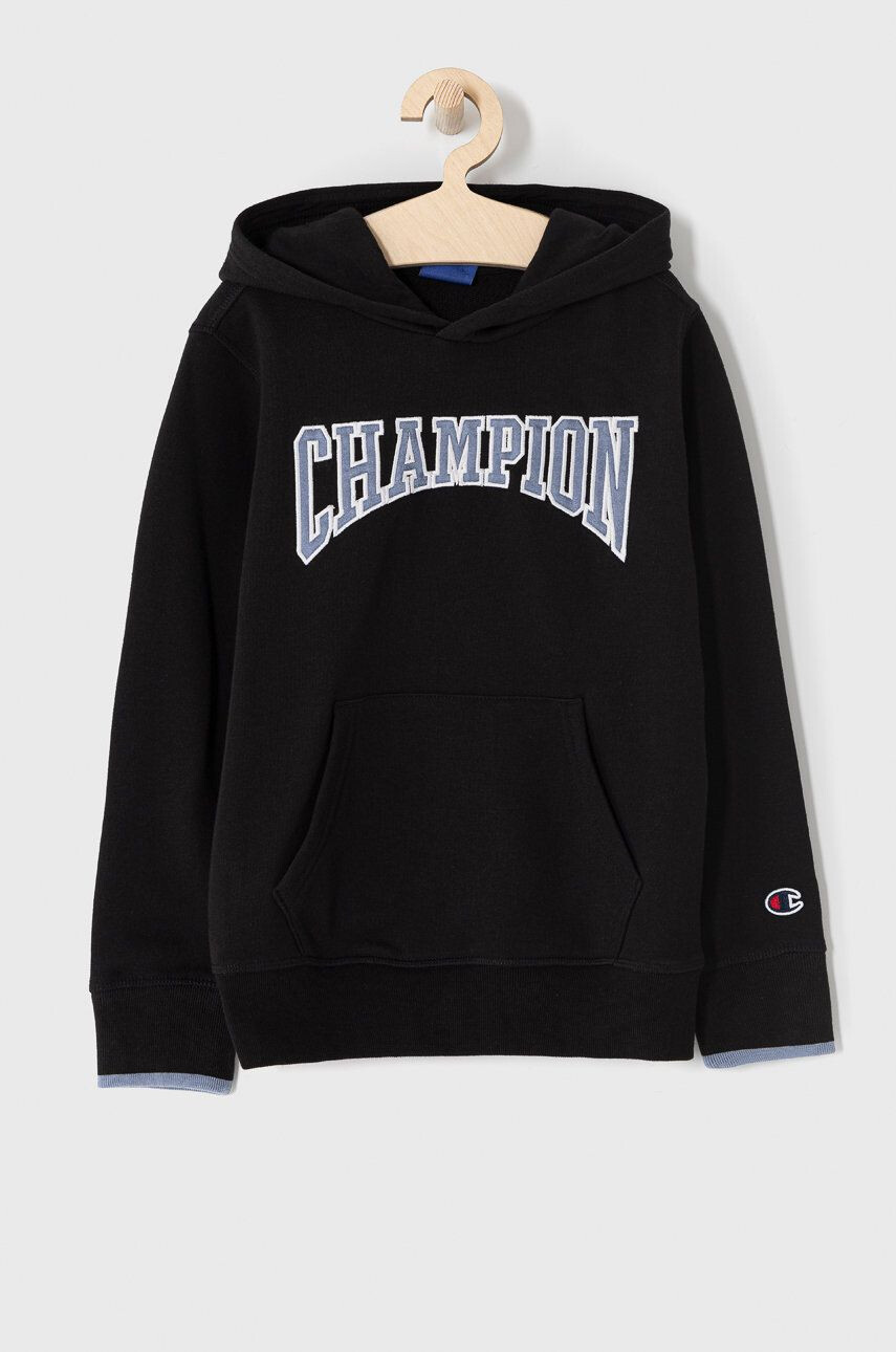 Champion Bluză copii 305667 culoarea negru cu imprimeu - Pled.ro