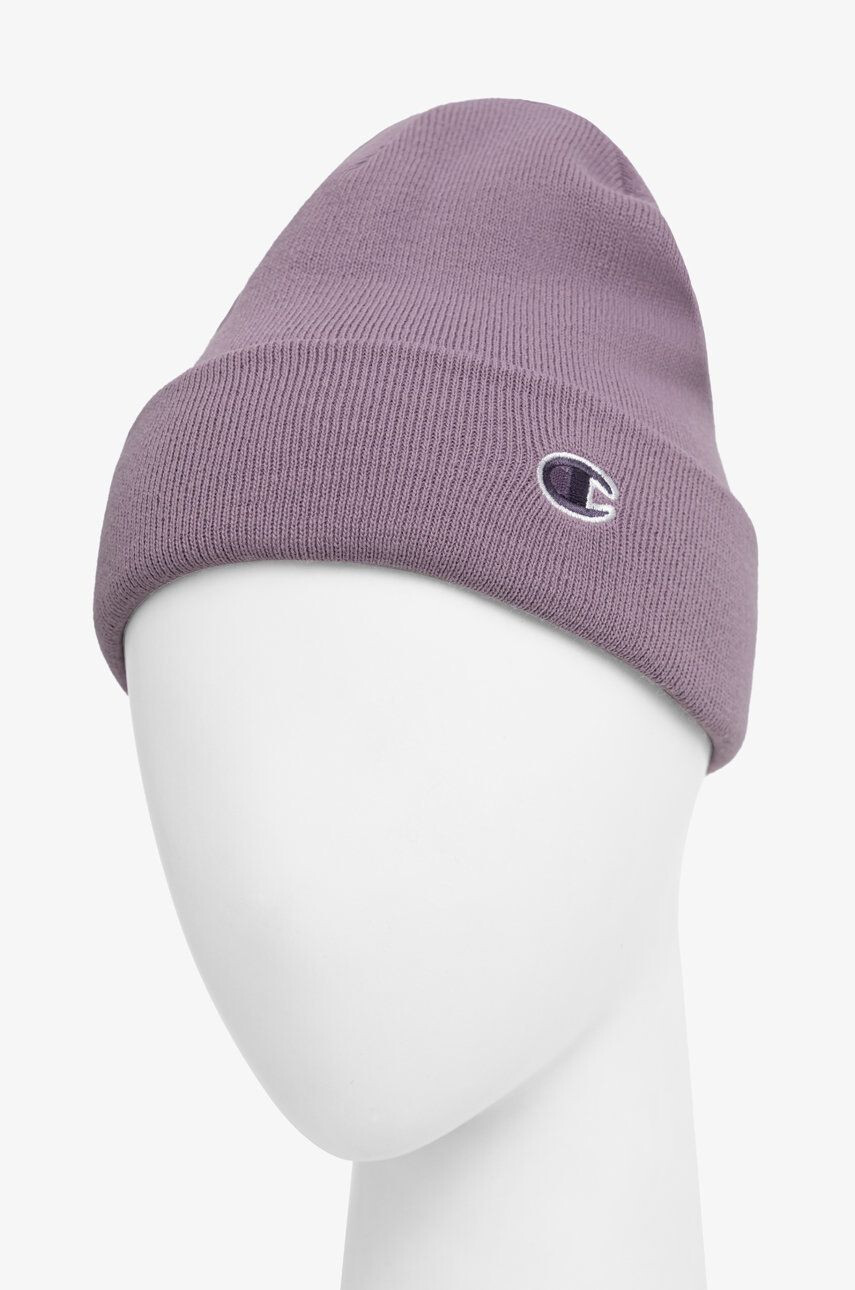 Champion caciula culoarea violet din tricot gros - Pled.ro