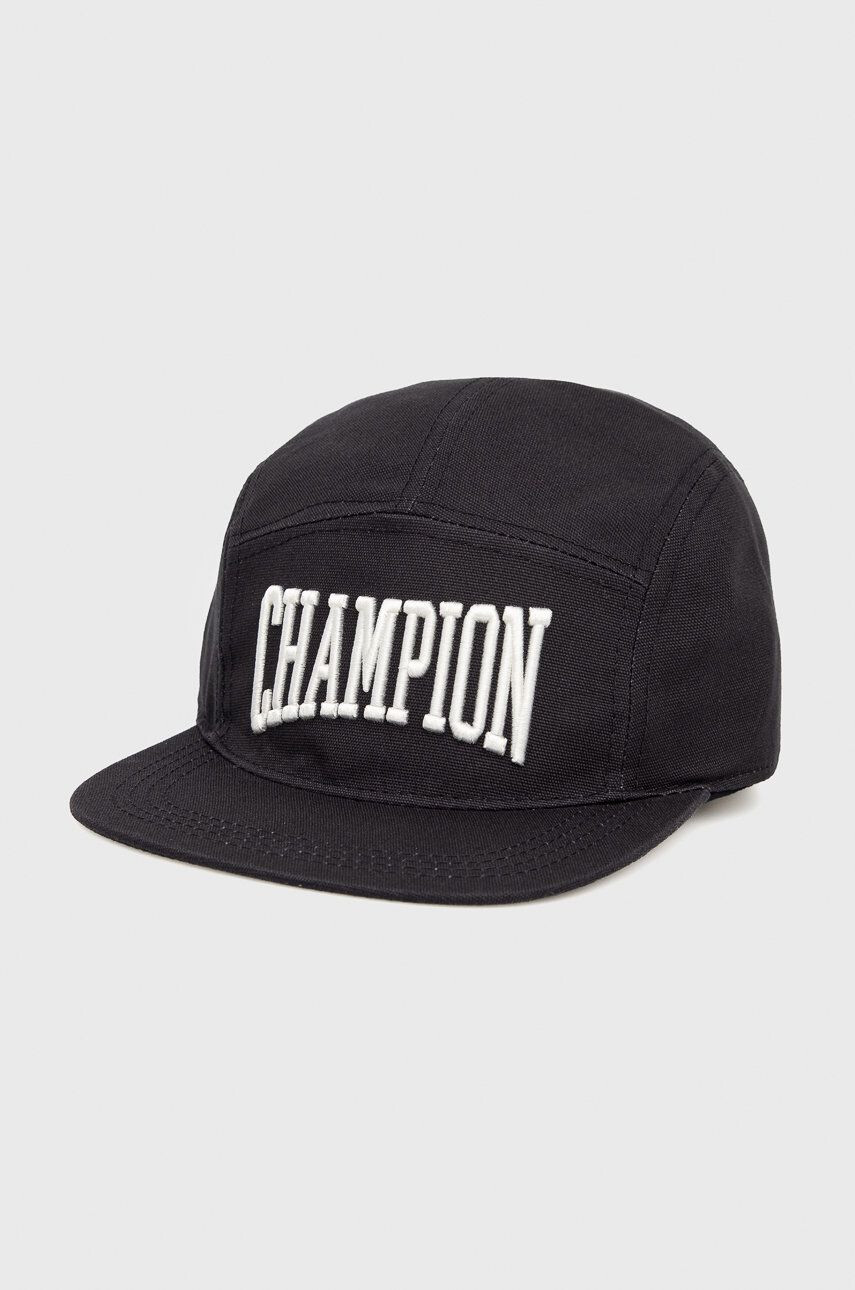 Champion șapcă din bumbac 805554 culoarea negru cu imprimeu - Pled.ro