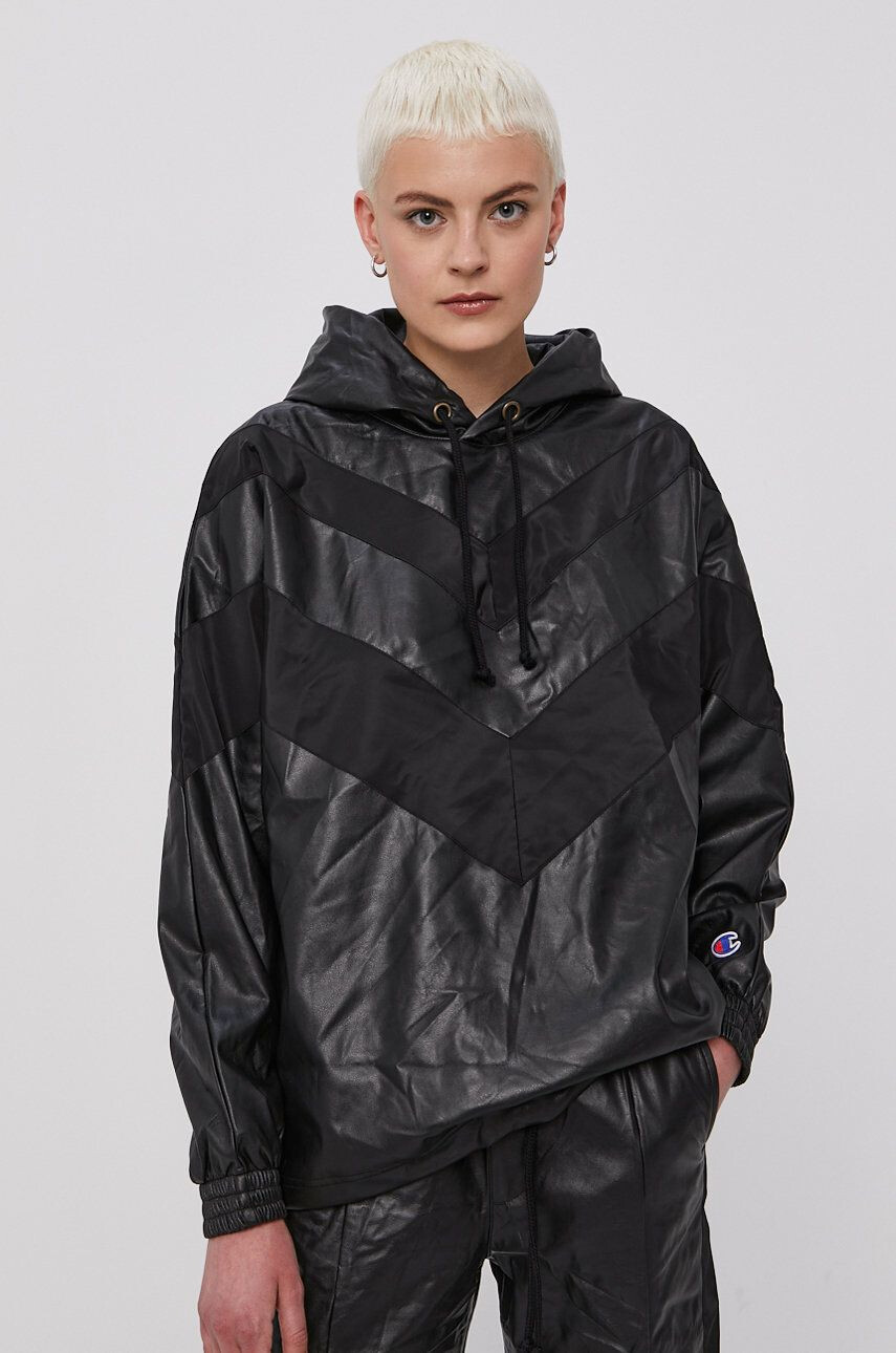 Champion Geacă 113573 femei culoarea negru de tranzitie oversize - Pled.ro