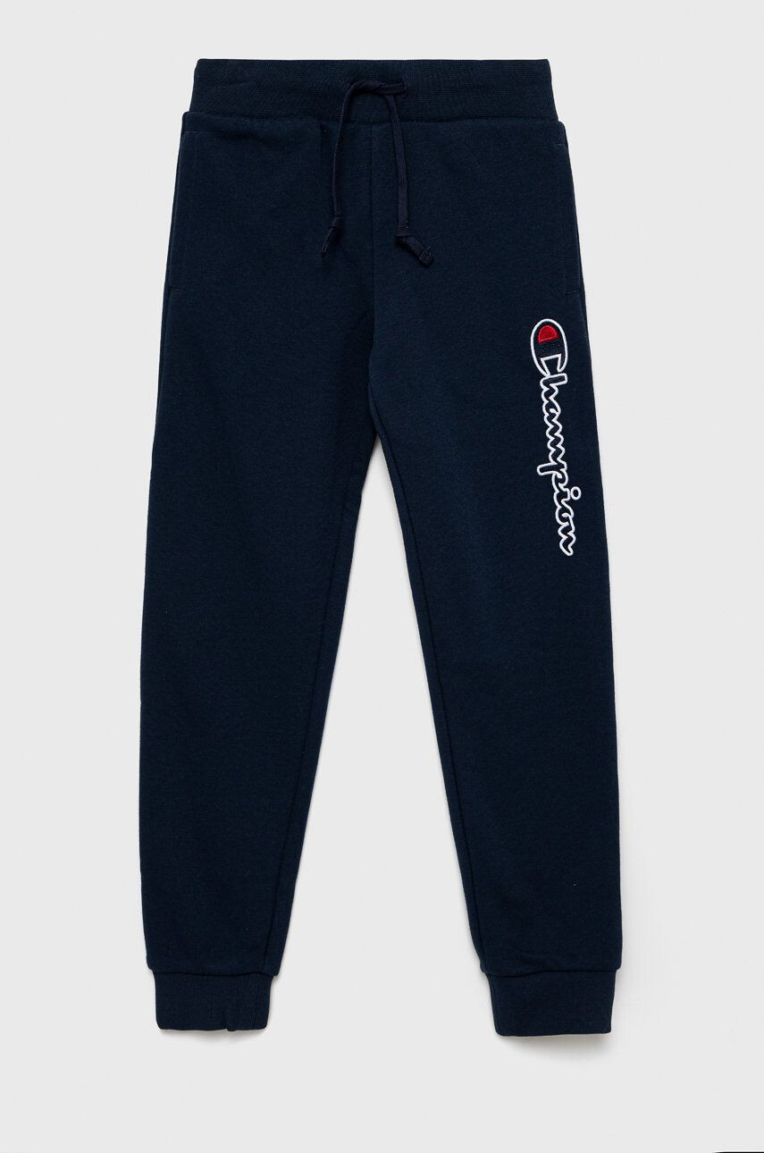 Champion pantaloni de trening pentru copii 305952 culoarea negru cu imprimeu - Pled.ro