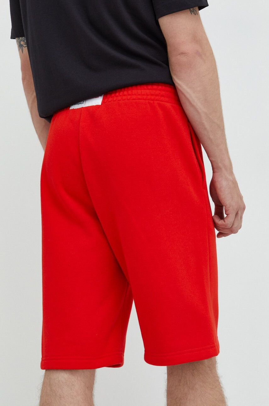 Champion pantaloni scurti Xstranger Things culoarea rosu cu imprimeu - Pled.ro