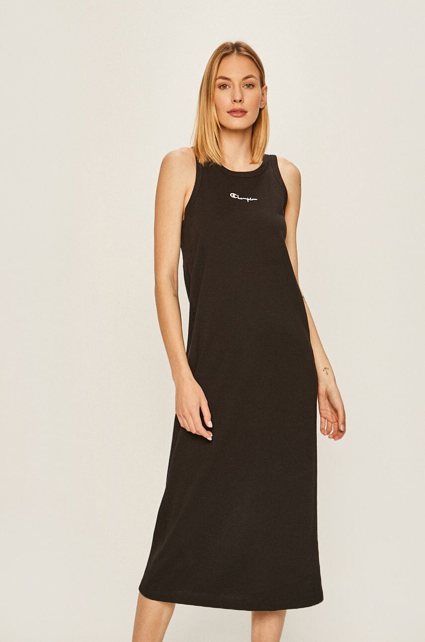 Champion rochie culoarea negru mini oversize - Pled.ro