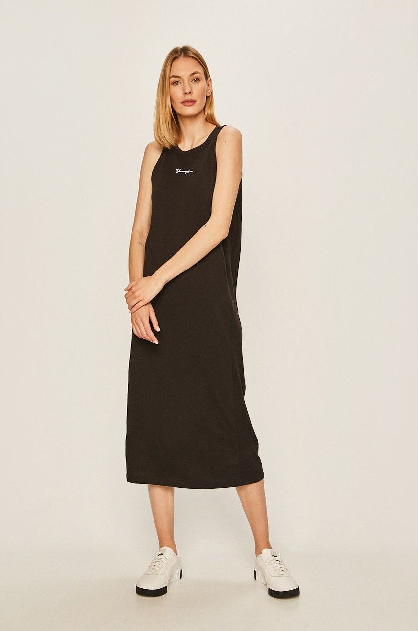 Champion rochie culoarea negru mini oversize - Pled.ro