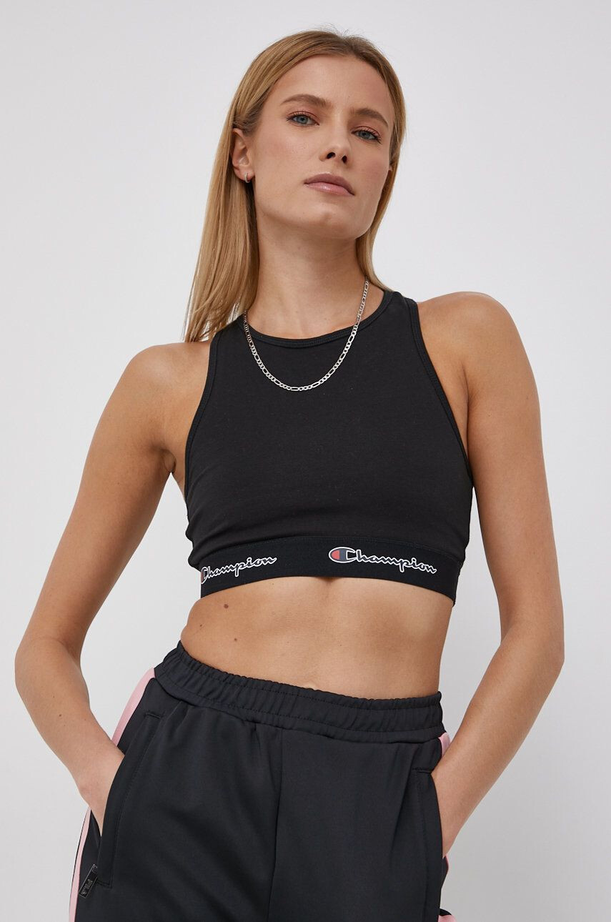 Champion top culoarea negru - Pled.ro