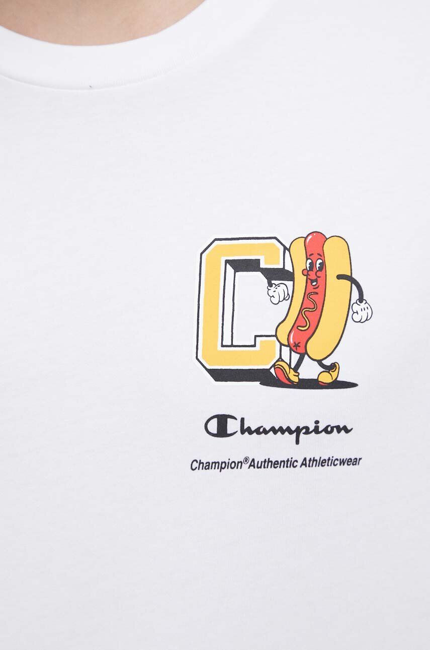 Champion tricou din bumbac culoarea alb modelator - Pled.ro