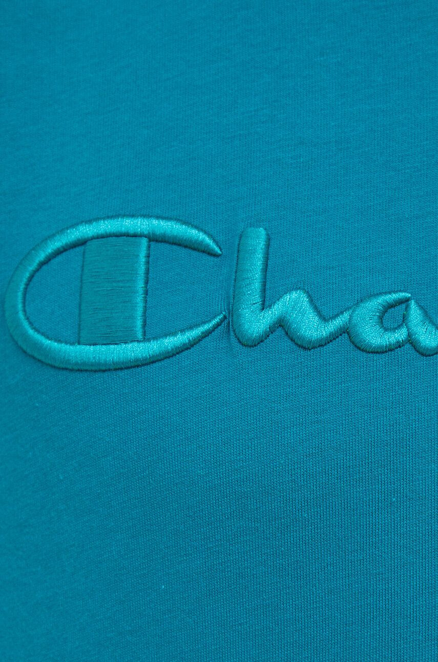 Champion tricou din bumbac culoarea verde neted - Pled.ro