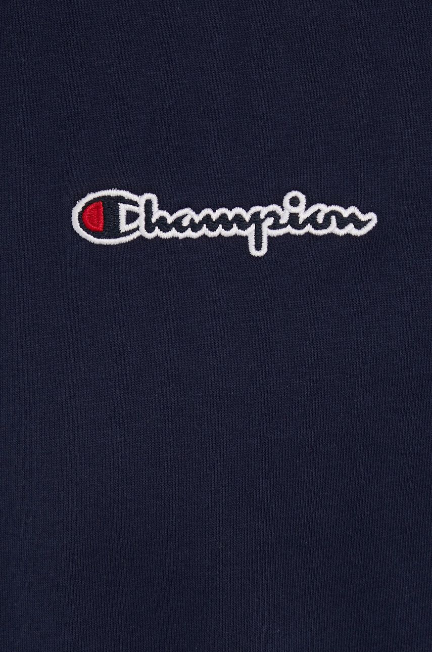 Champion tricou din bumbac 217813 culoarea albastru marin cu imprimeu - Pled.ro