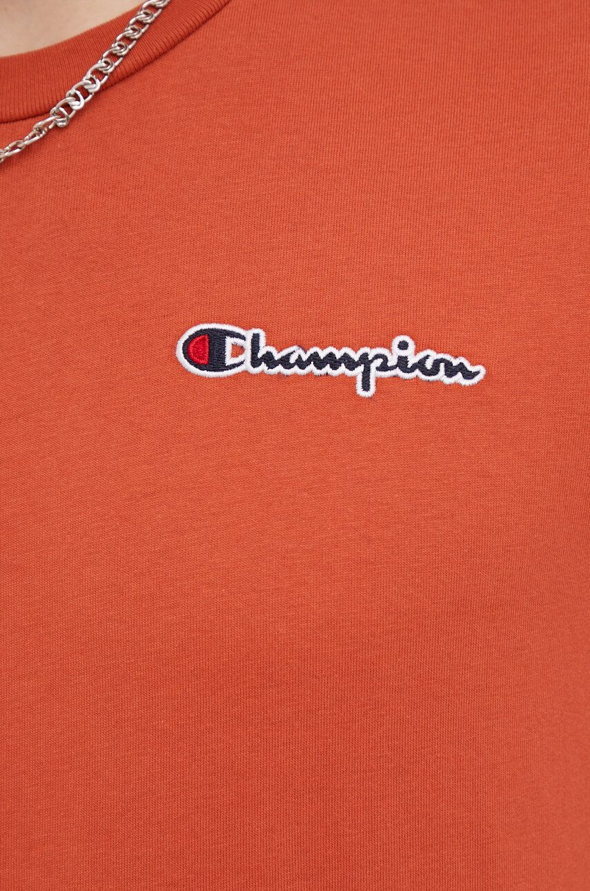 Champion tricou din bumbac 217813 culoarea rosu cu imprimeu - Pled.ro