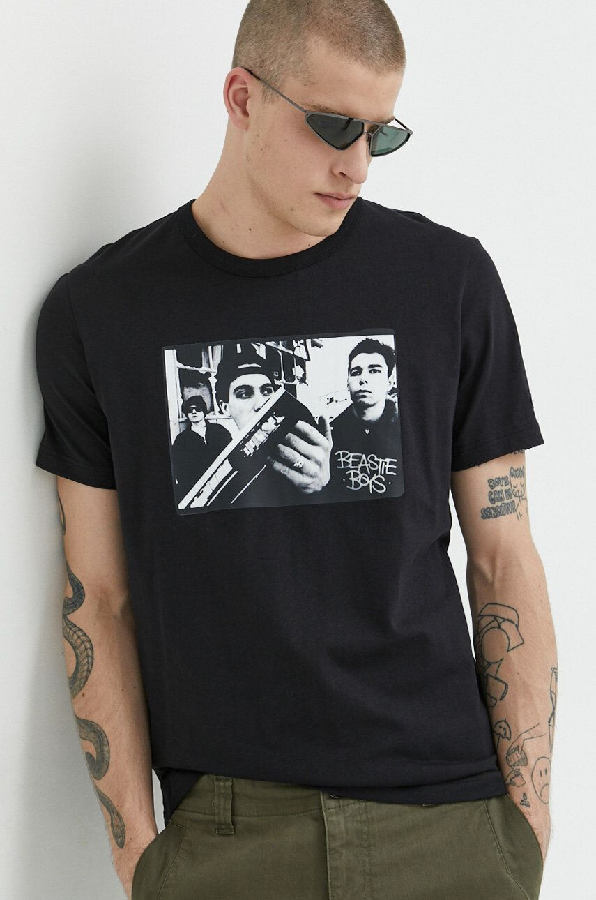 Champion tricou din bumbac x Beastie Boys culoarea negru cu imprimeu - Pled.ro