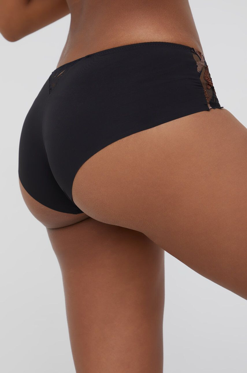 Chantelle Chiloți culoarea negru transparent - Pled.ro