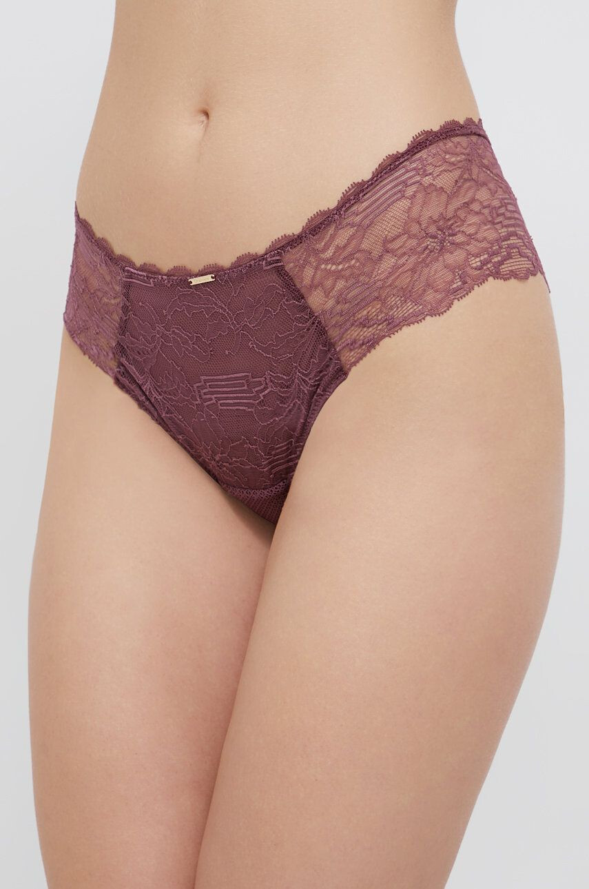 Chantelle Chiloți culoarea violet transparent - Pled.ro