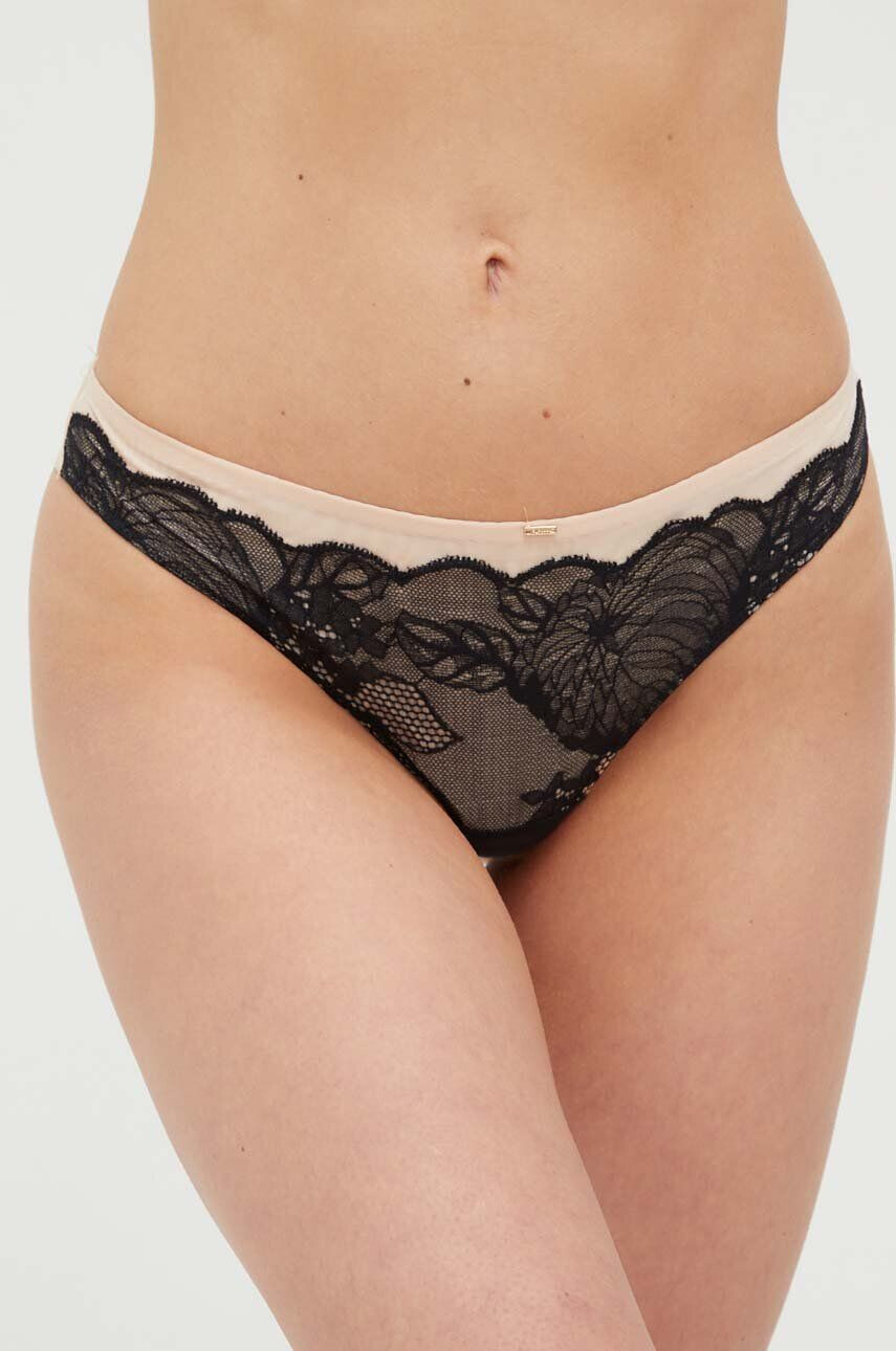 Chantelle chiloti brazilieni culoarea negru - Pled.ro