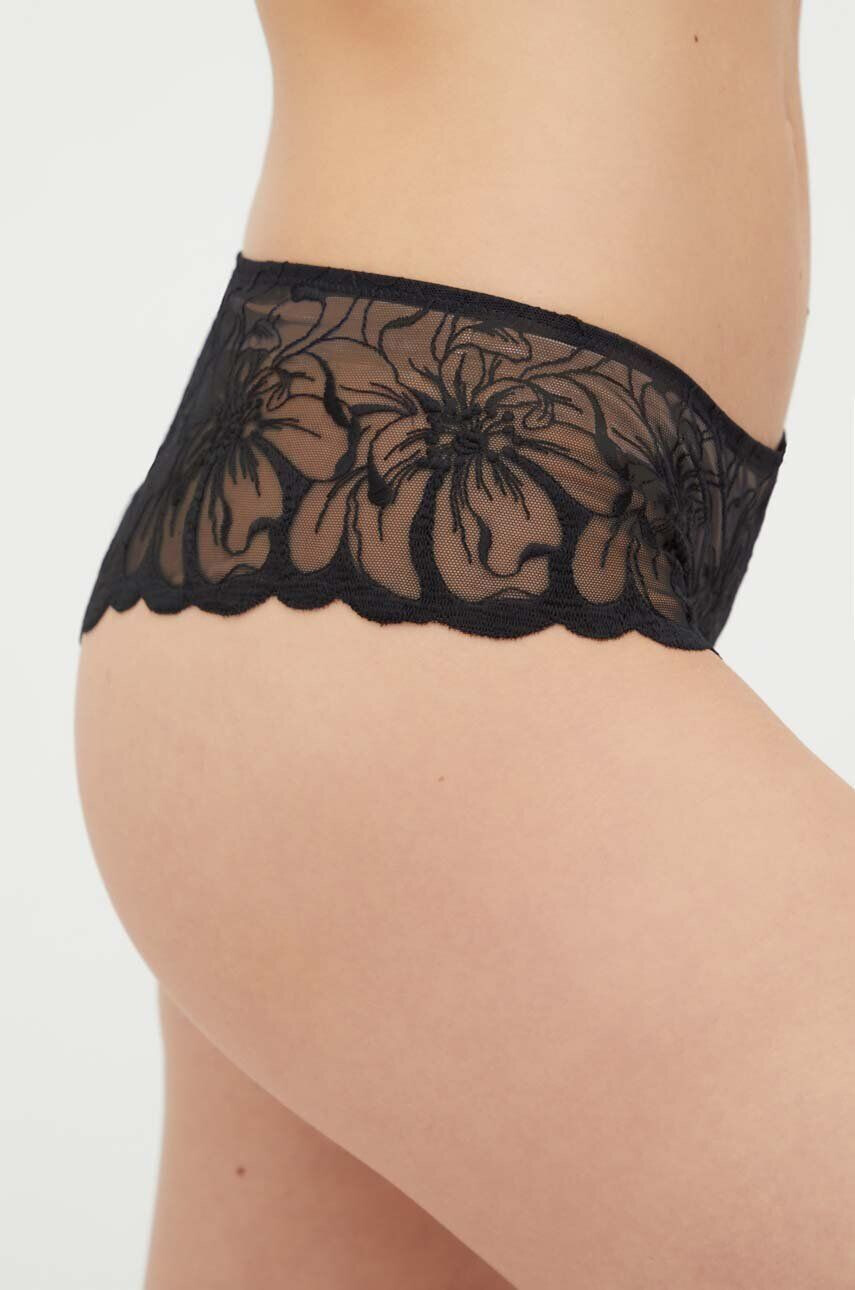 Chantelle chiloti brazilieni culoarea negru - Pled.ro