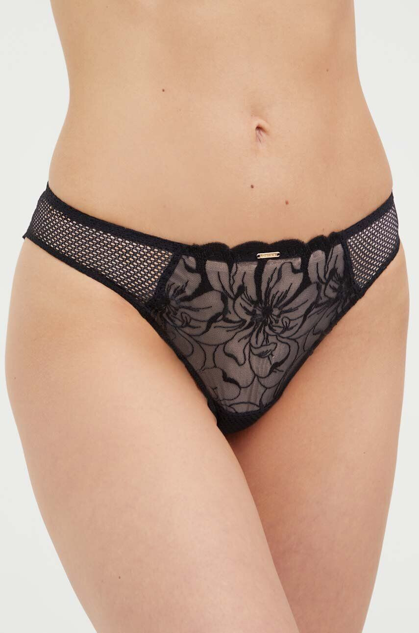 Chantelle chiloti brazilieni culoarea negru - Pled.ro