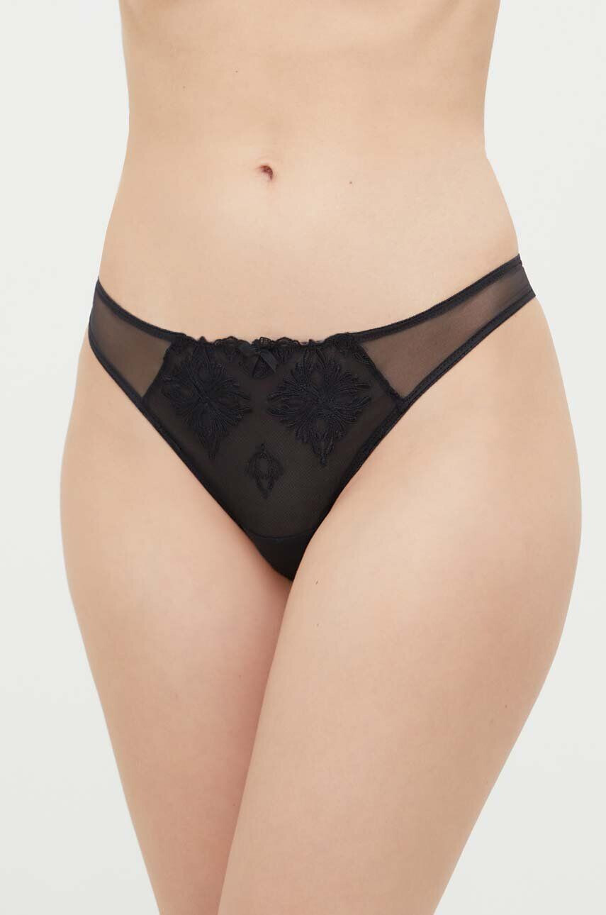 Chantelle chiloti brazilieni culoarea negru - Pled.ro