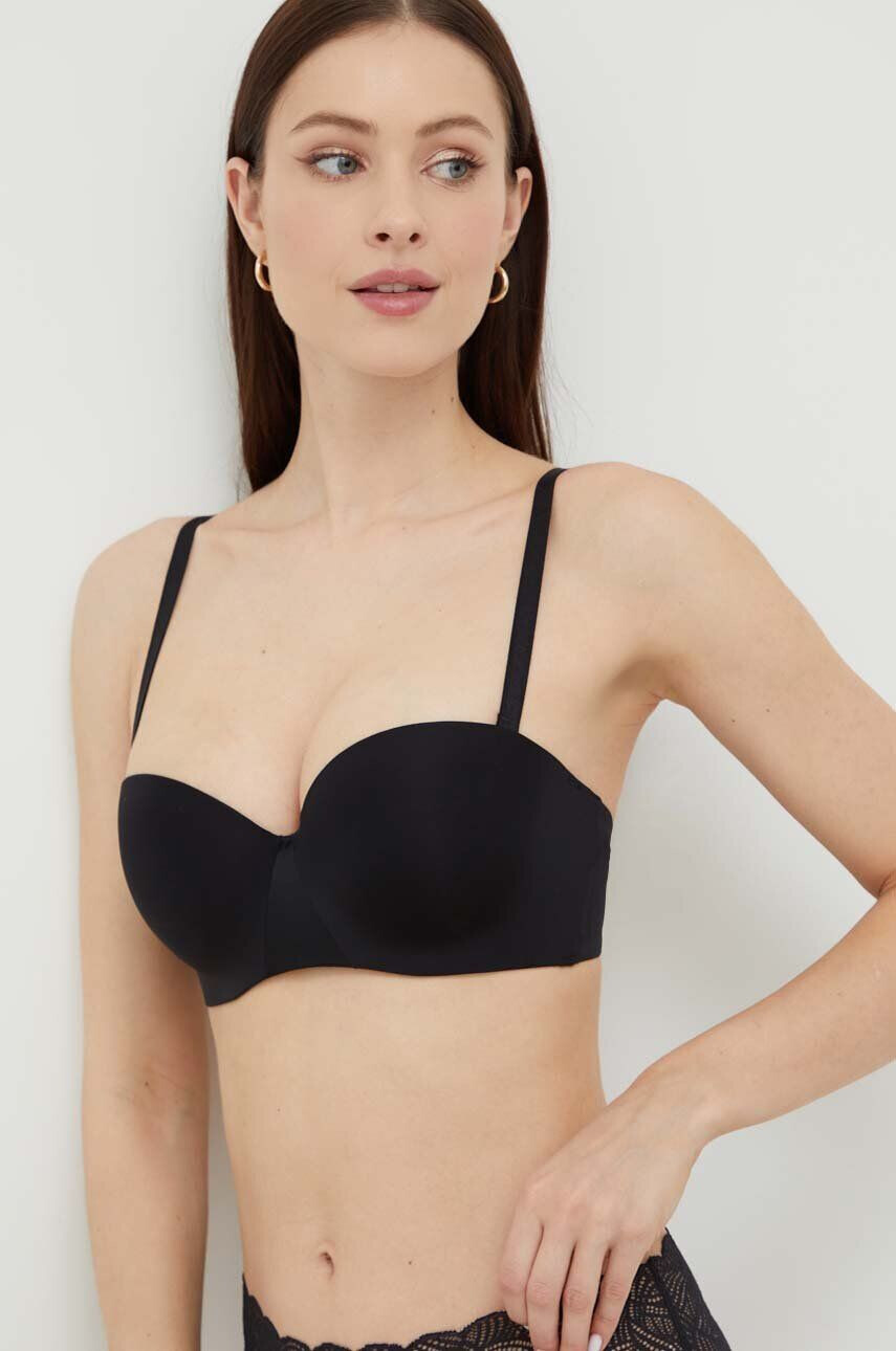 Chantelle sutien culoarea negru neted - Pled.ro