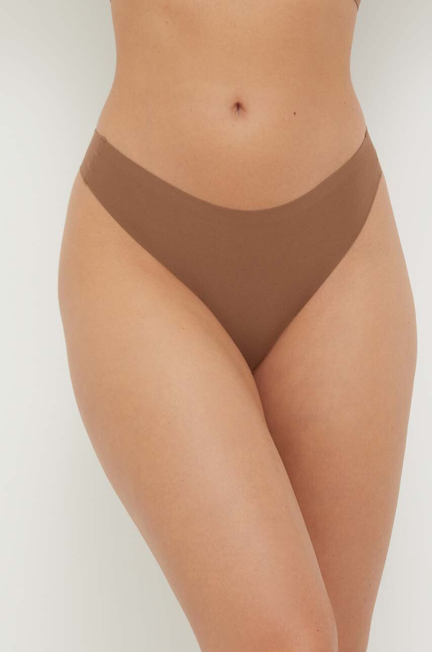 Chantelle tanga culoarea maro - Pled.ro