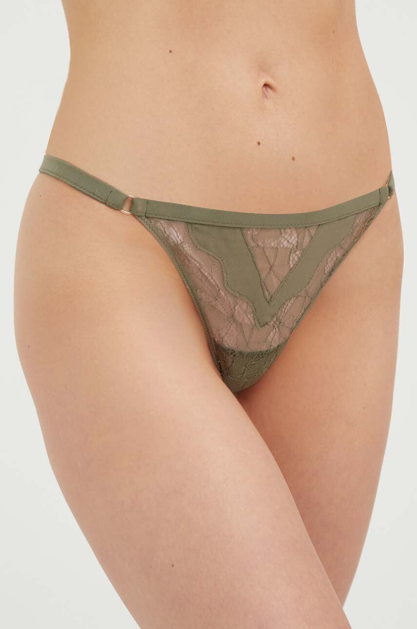 Chantelle X Chantelle tanga culoarea verde - Pled.ro