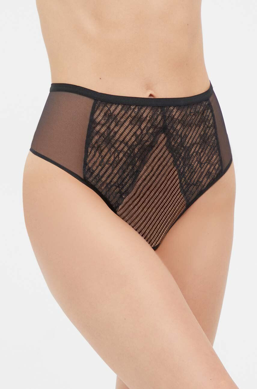 Chantelle X tanga culoarea negru - Pled.ro