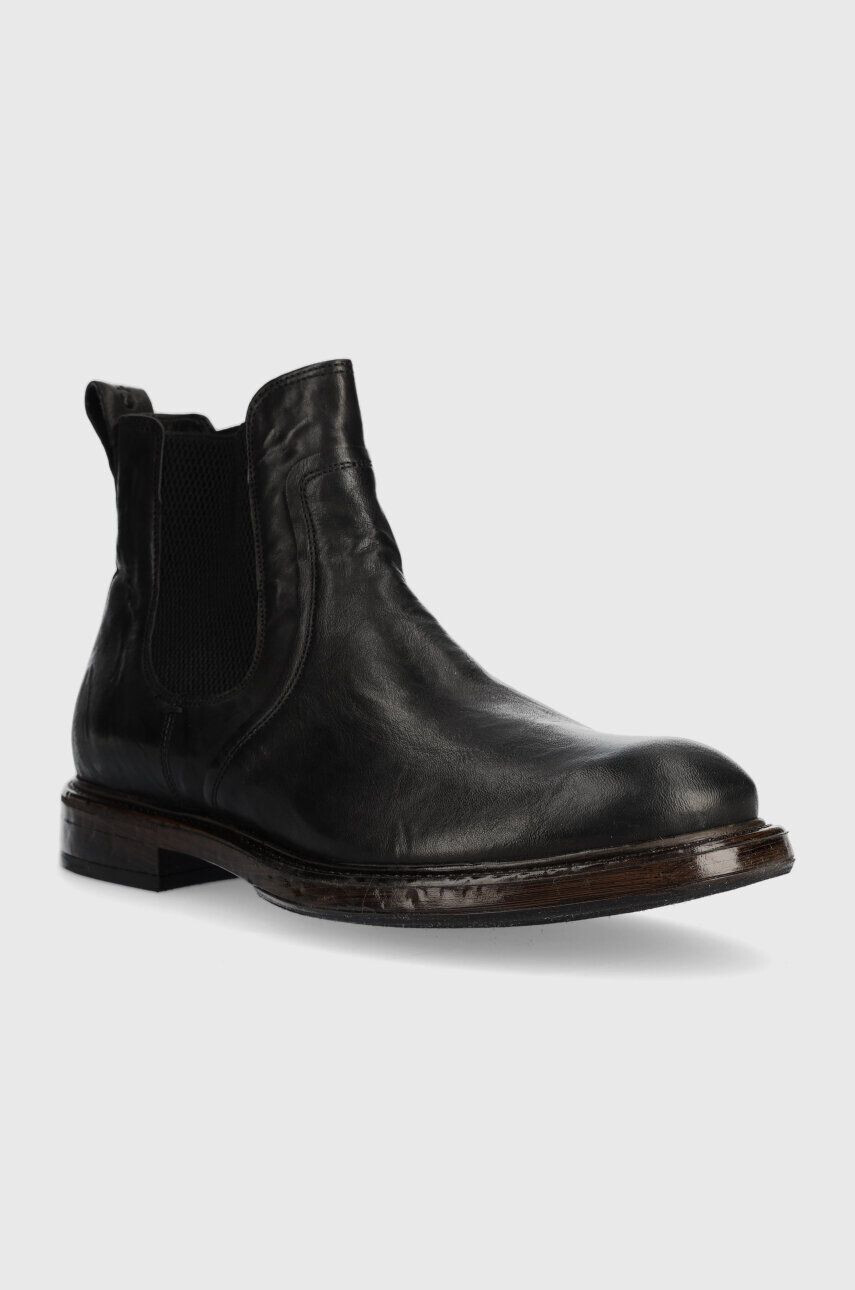 Charles Footwear ghete chelsea de piele James barbati culoarea negru James.Boots.Black - Pled.ro