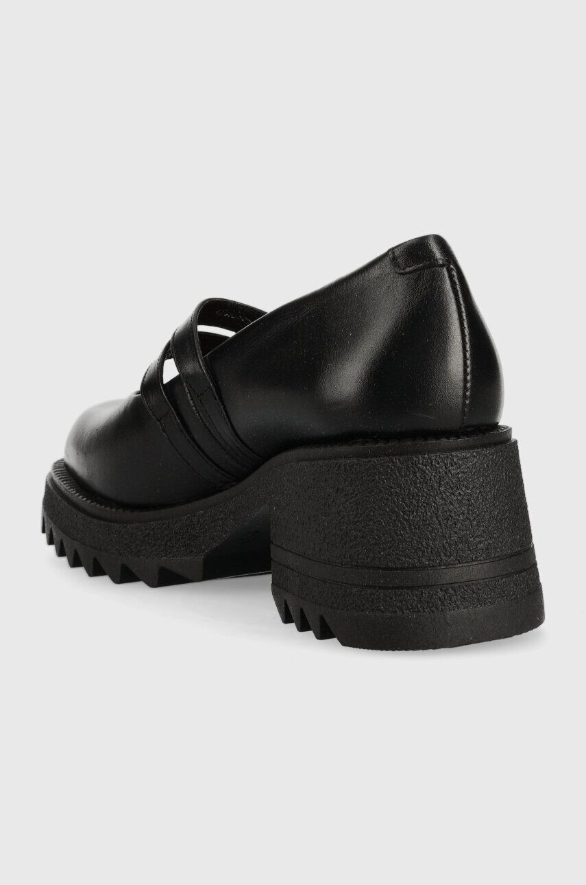 Charles Footwear pantofi de piele Kiara Mary Jane culoarea negru cu platforma Kiara.Mary.Jane.Loafer - Pled.ro