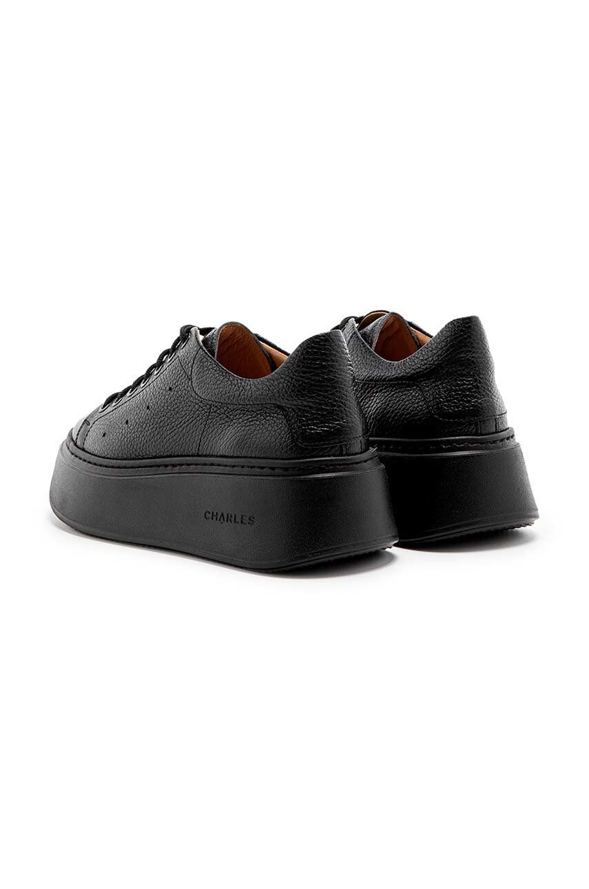 Charles Footwear sneakers din piele culoarea negru - Pled.ro