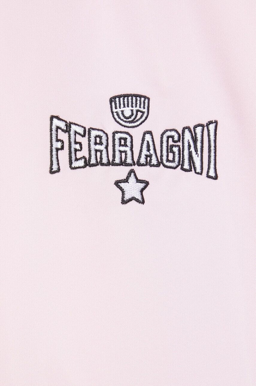 Chiara Ferragni geaca bomber Ferragni Stretch femei culoarea roz de tranzitie - Pled.ro