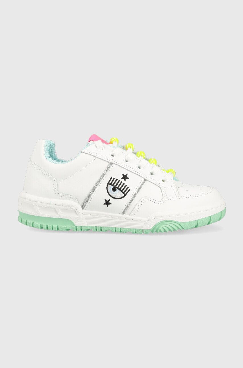 Chiara Ferragni sneakers din piele CF3112_009 culoarea alb CF1 LOW - Pled.ro