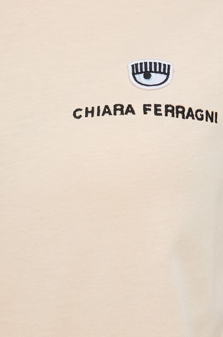 Chiara Ferragni tricou din bumbac culoarea portocaliu - Pled.ro