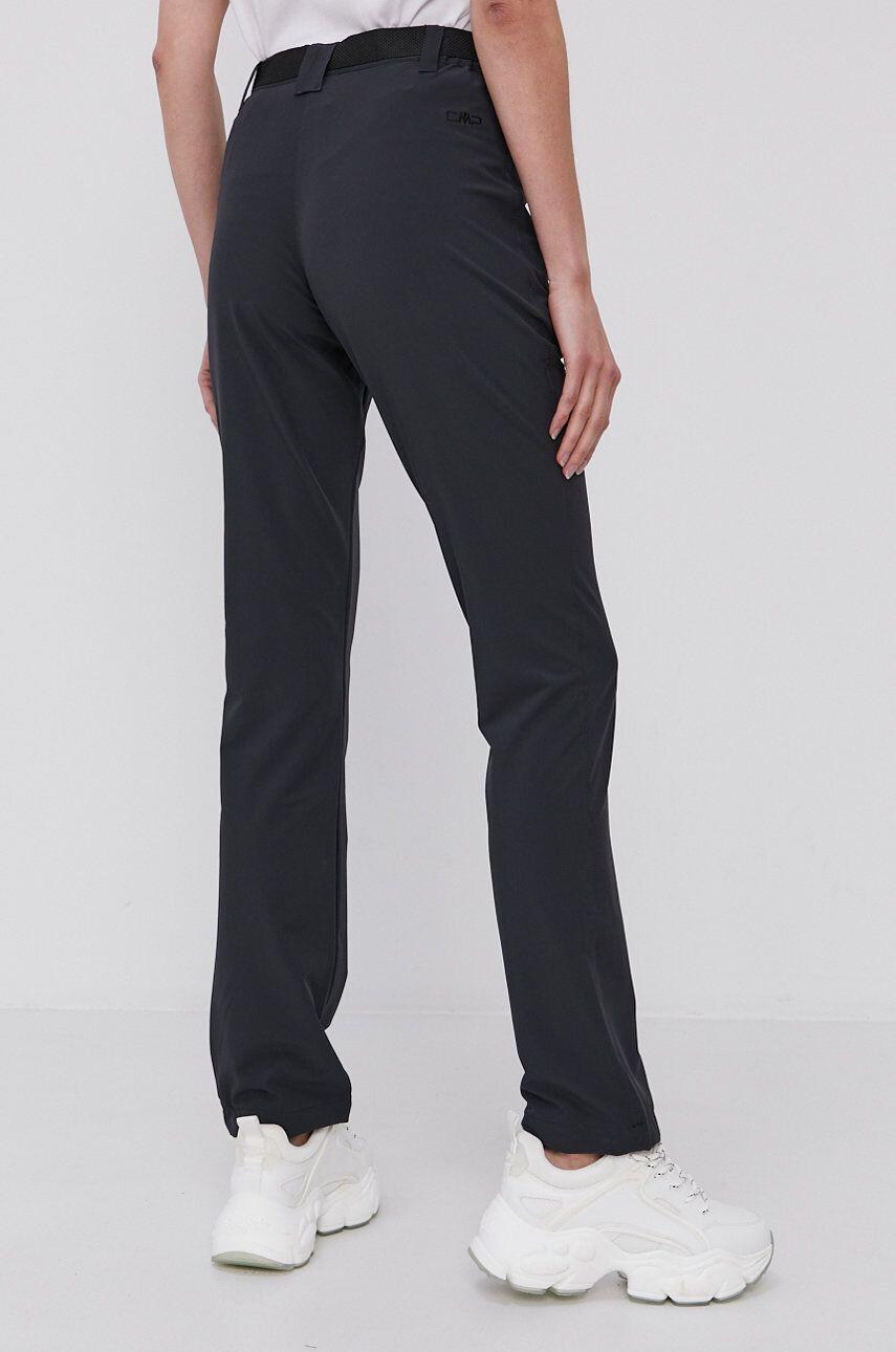 CMP pantaloni femei culoarea gri drept high waist - Pled.ro