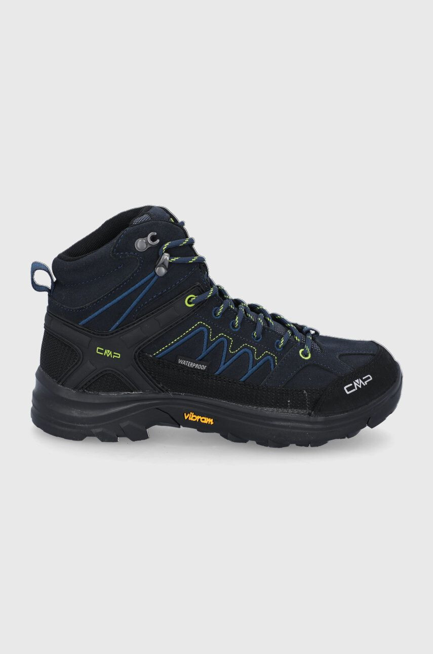 CMP pantofi copii KIDS MOON MID WP TREKKING SHOES culoarea albastru marin - Pled.ro