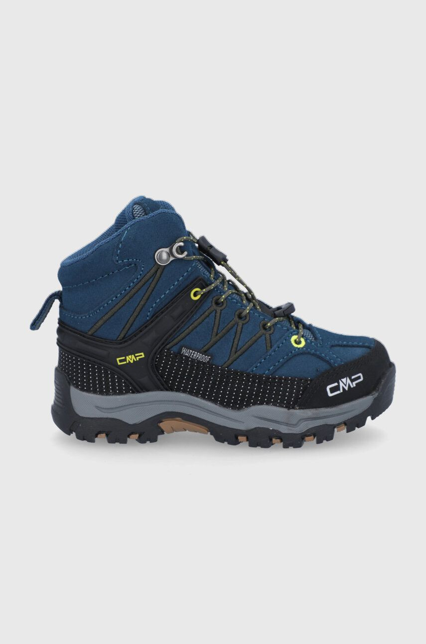 CMP pantofi copii KIDS RIGEL MID TREKKING SHOE WP culoarea albastru marin - Pled.ro