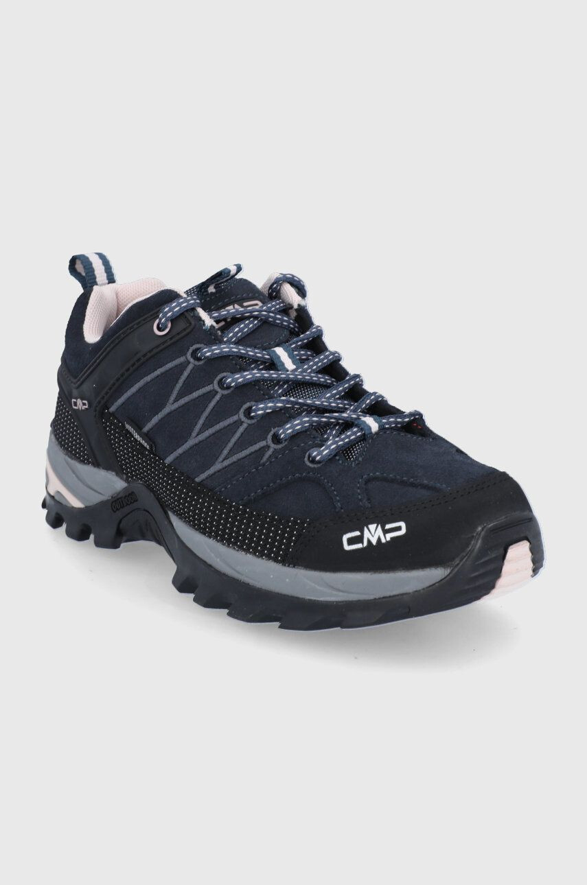 CMP pantofi RIGEL LOW WMN TREKKING SHOES WP femei culoarea albastru marin - Pled.ro