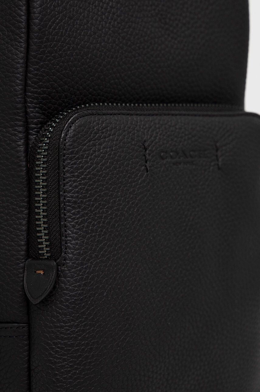 Coach borseta de piele barbati culoarea negru - Pled.ro