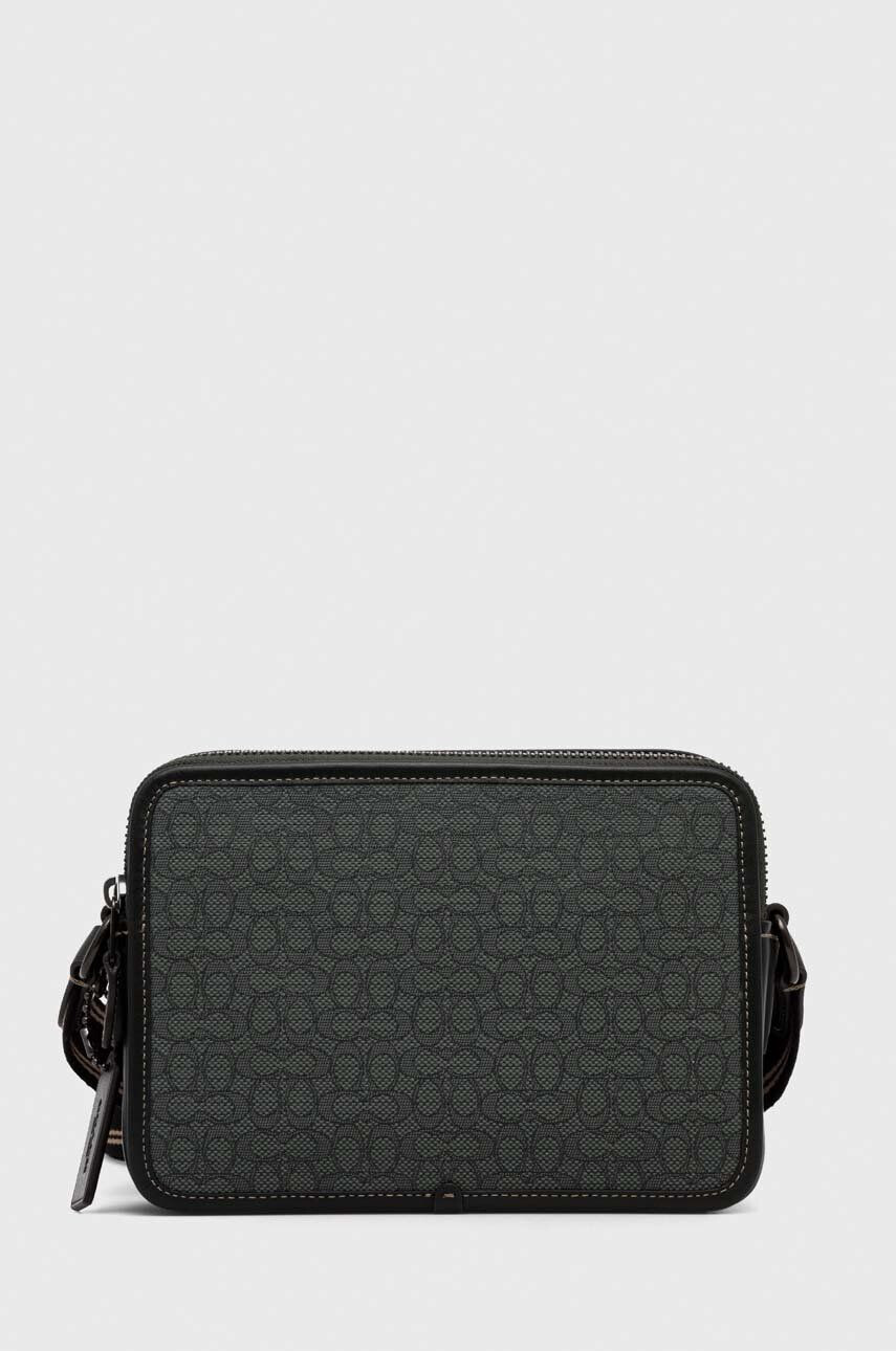 Coach geanta culoarea verde - Pled.ro