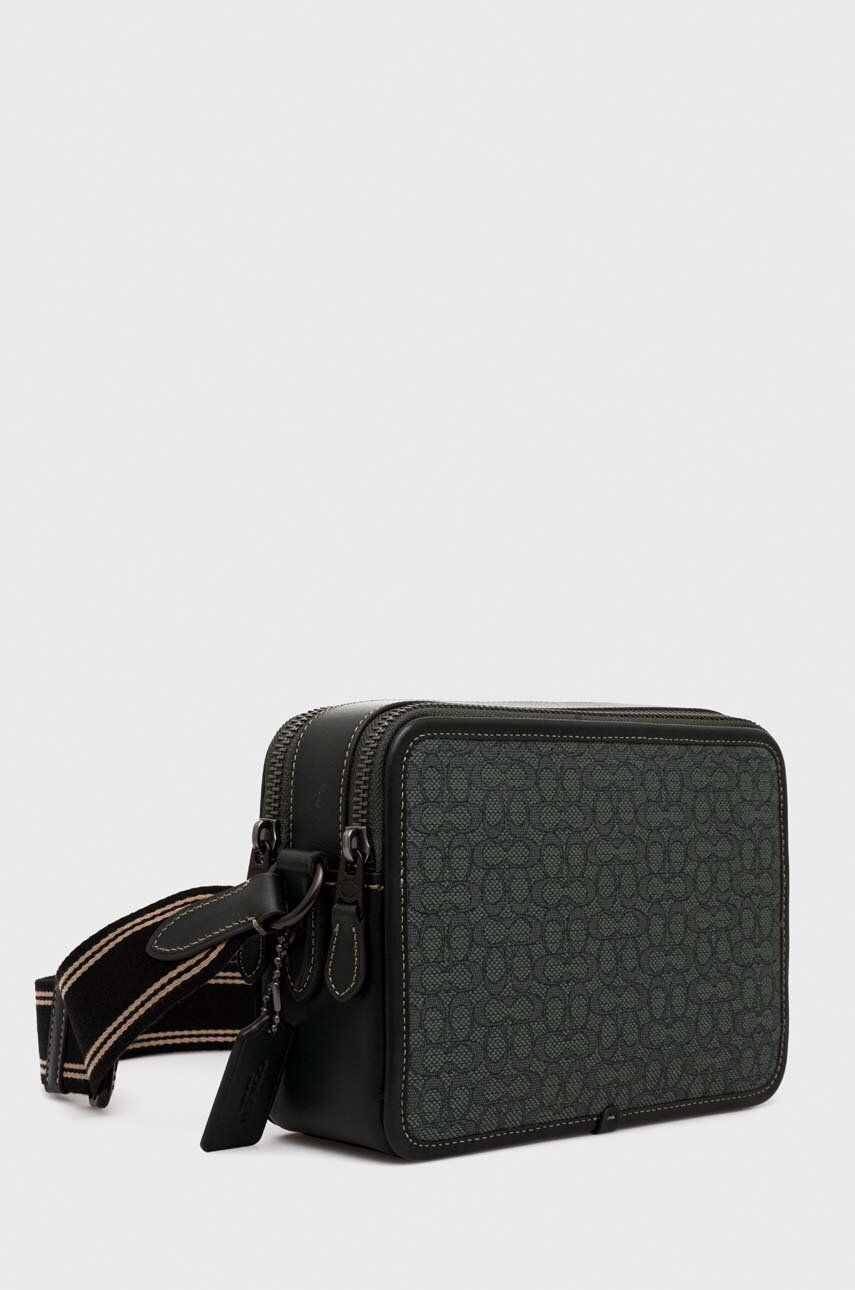 Coach geanta culoarea verde - Pled.ro