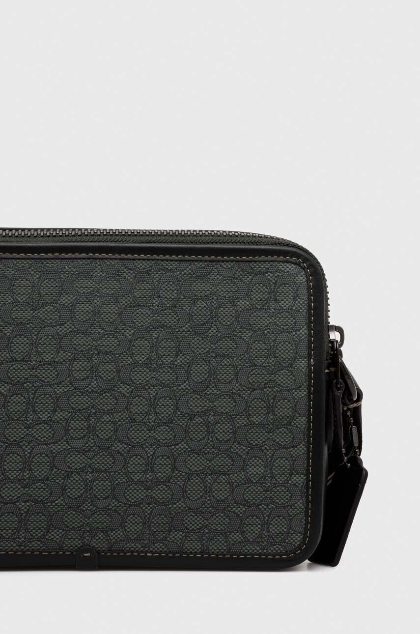 Coach geanta culoarea verde - Pled.ro