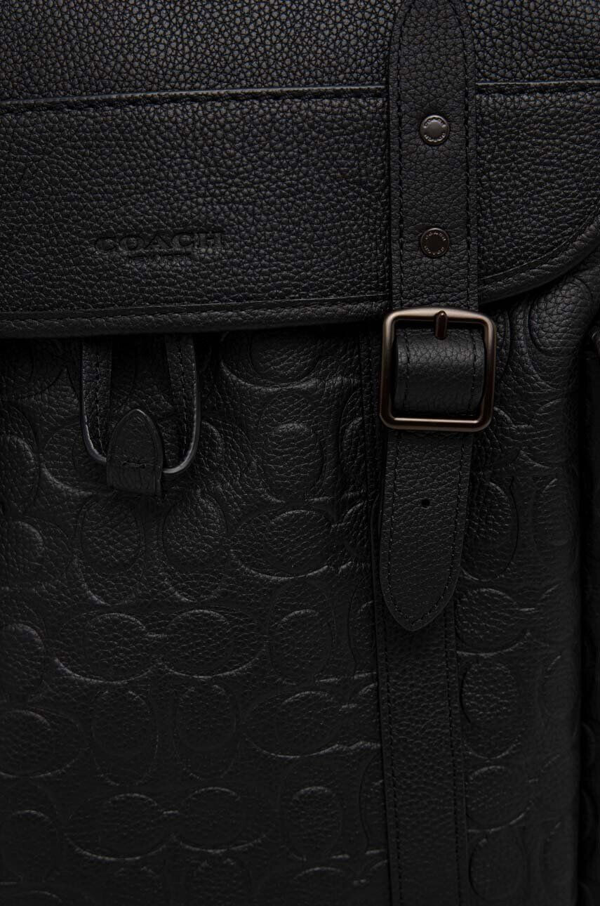 Coach ghiozdan de piele barbati culoarea negru mare modelator - Pled.ro