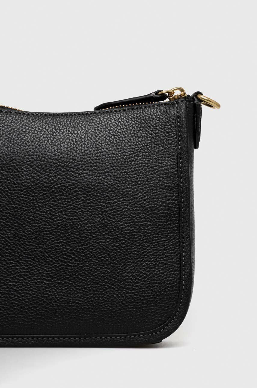 Coach poseta de piele Culoarea negru - Pled.ro