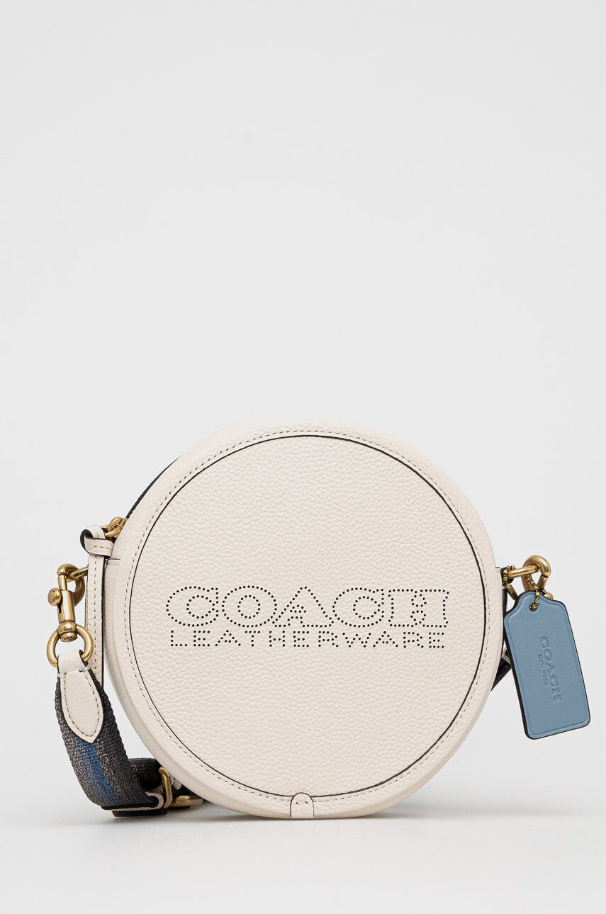 Coach poseta de piele culoarea negru - Pled.ro