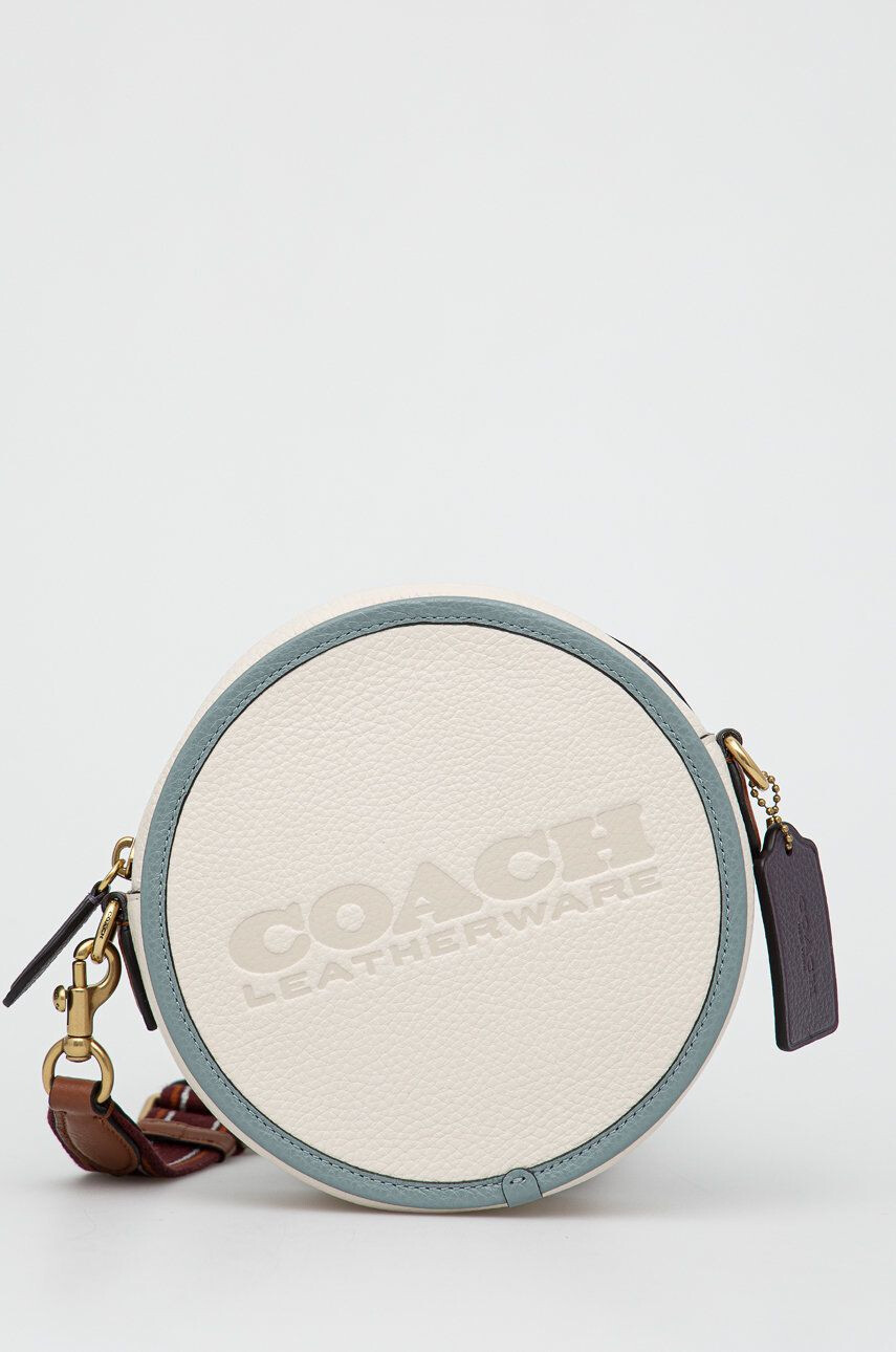 Coach poseta de piele culoarea negru - Pled.ro