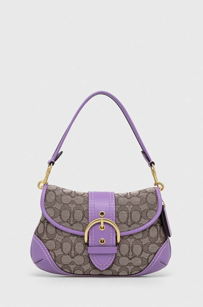 Coach poseta Soho culoarea violet - Pled.ro