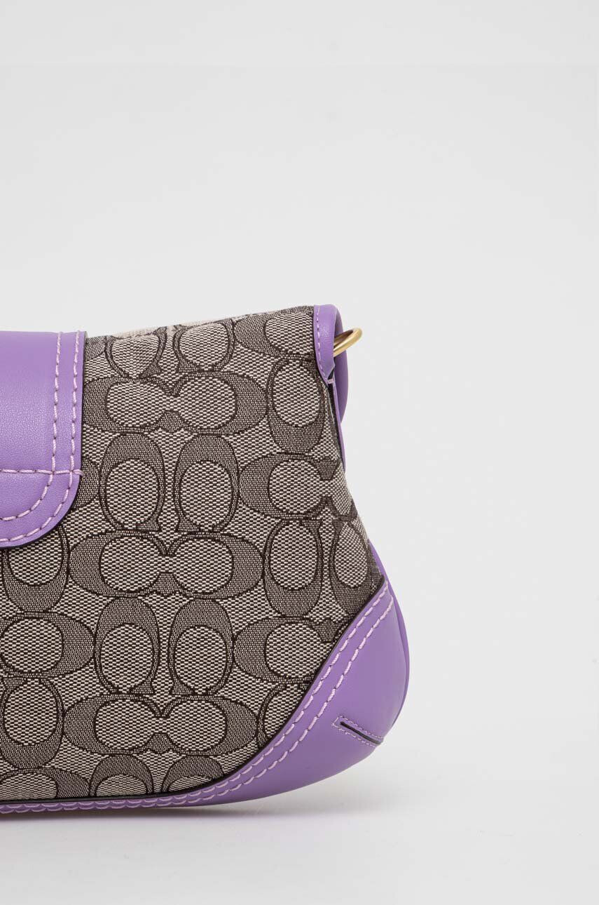 Coach poseta Soho culoarea violet - Pled.ro