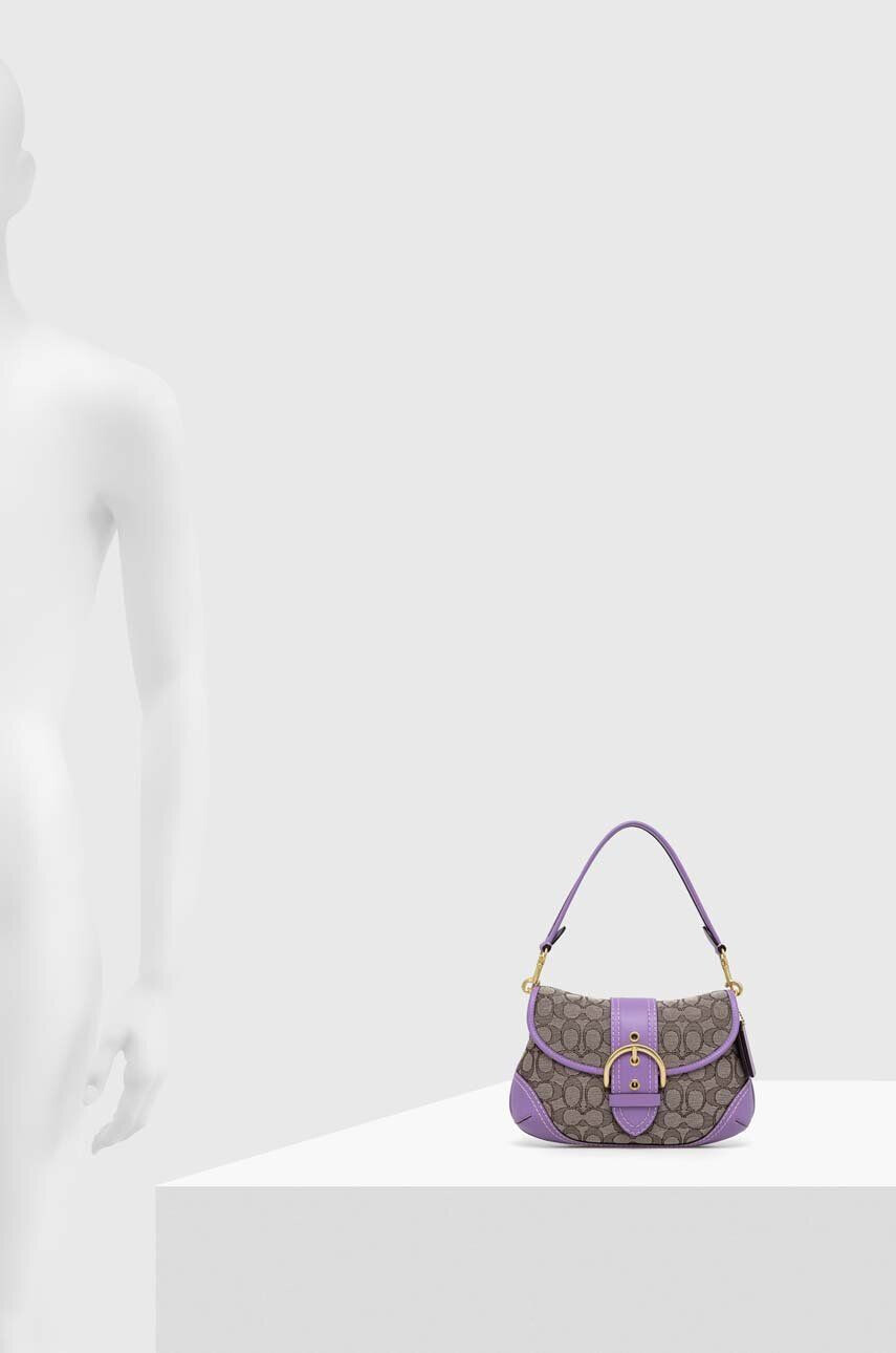 Coach poseta Soho culoarea violet - Pled.ro