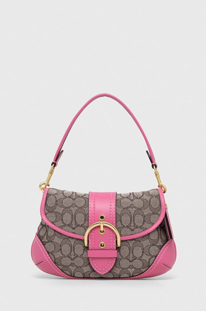 Coach poseta Soho culoarea roz - Pled.ro