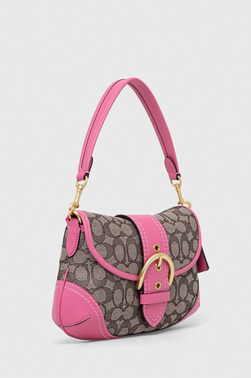 Coach poseta Soho culoarea roz - Pled.ro