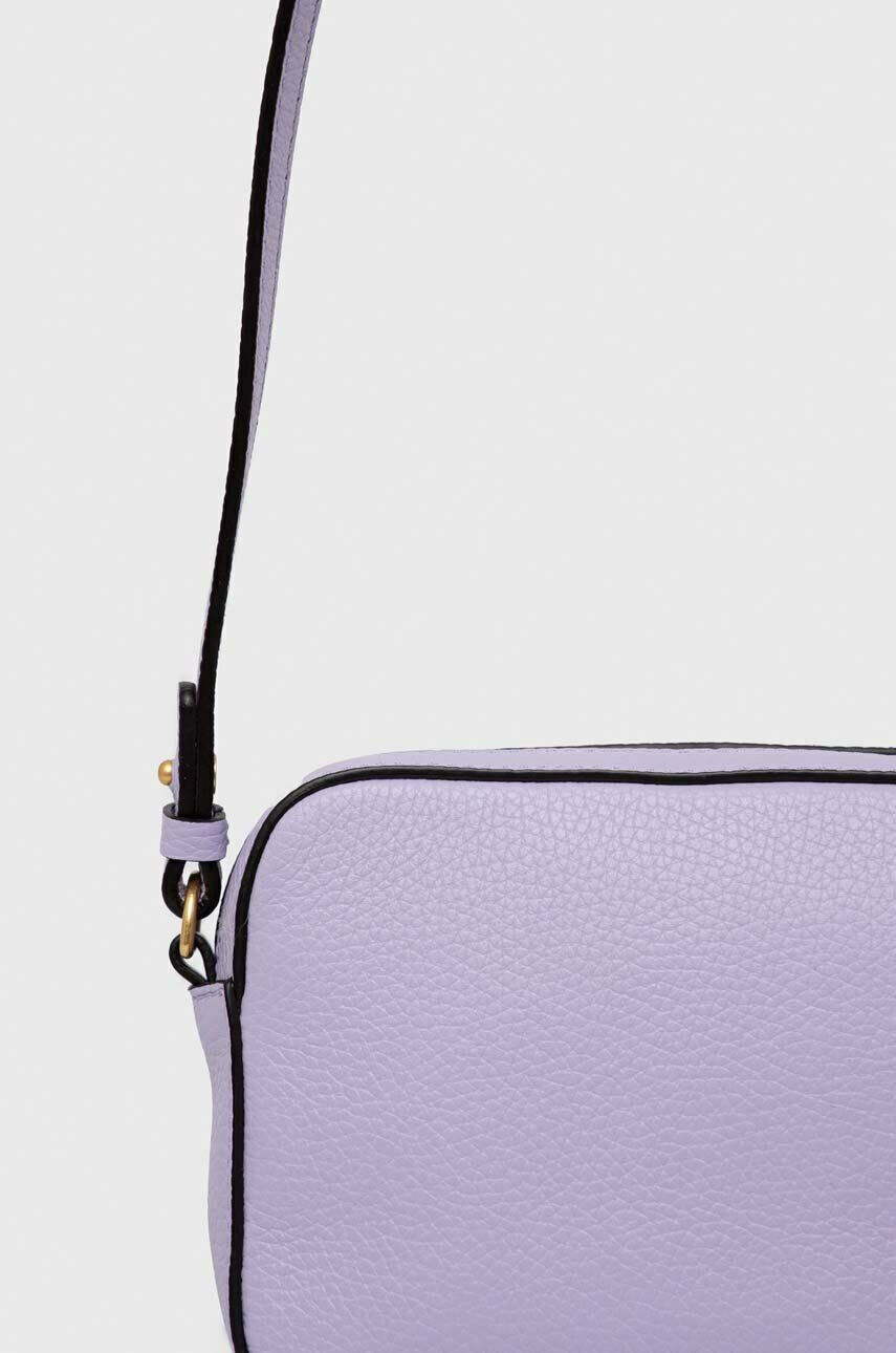 Coccinelle poseta de piele culoarea violet - Pled.ro