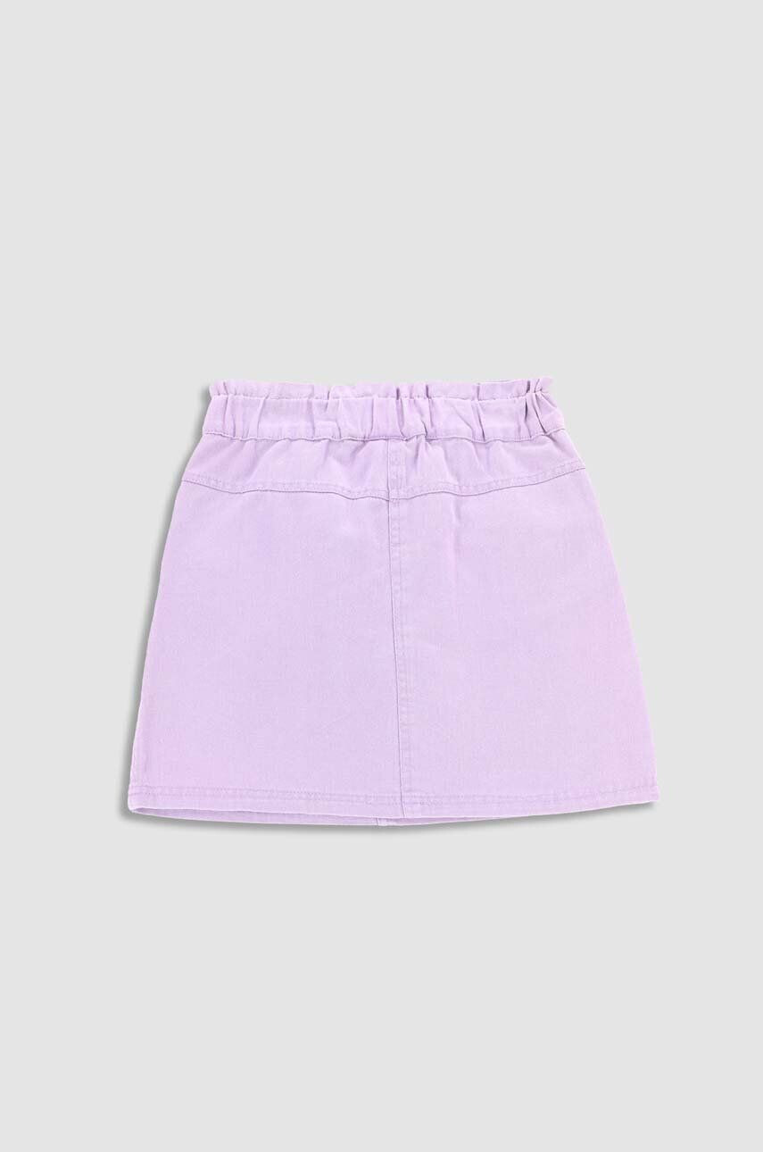 Coccodrillo fusta denim pentru copii culoarea violet mini drept - Pled.ro